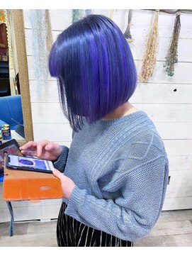 トーク 武庫之荘(TAL'KE) TAL'KE武庫之荘/インナーカラー×パープル_160