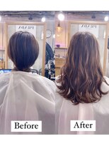 ミラク 町田(MIRAC)&nbsp;【MIRAC町田店河原崎】シールエクステ90枚ビフォー&アフター