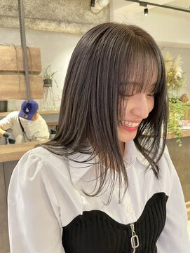 ディッセンバー 渋谷(December) 【December】髪質改善×ブリーチ無し透け感グレージュ