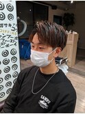 ショートセンターパート×アッシュブラウン