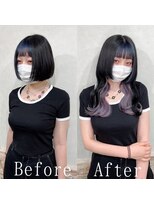 ARビューティー ギンザ(AR Beauty Ginza)&nbsp;パープルインナー#シールエクステ#大人ガーリー#くびれヘア#銀座