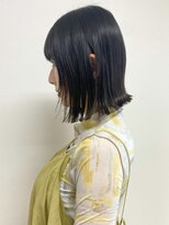 バサ 高田馬場店(BASSA)&nbsp;ブルーブラック　外ハネ（高田馬場美容院BASSA)