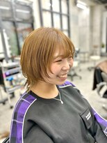 プリンシペ(PRINCIPE)&nbsp;ベージュで垢抜けウルフカット