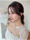 ☆小顔面長丸顔オルチャンヨシンモリミディアム前髪ありなし