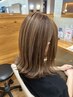 【立体感をプラス】カット＋選べるカラー＋ハイライトカラー ￥17000～