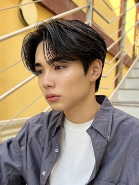 ガーデン 銀座(GARDEN) 艶センターパートスペインカールブルーブラック韓国マッシュ