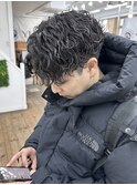 【王道波巻きパーマ】