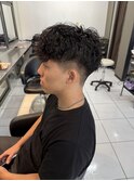 スペインカール メンズパーマ メンズカット フェード