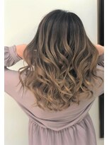 グラスペディア(graspedia)&nbsp;デザインカラー/ハイライト/バレイヤージュ/ベージュ/巻髪