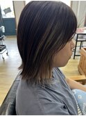 インナーカラーミディアムボブ