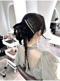 お呼ばれヘアカチモリヘア
