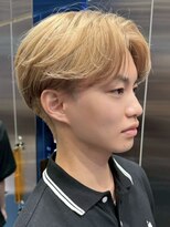 サンクマーケット 渋谷(cinq MARKET) 渋谷メンズカットブリーチカラーダブルカラーハイトーン30代40代