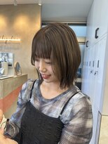 サンド 鹿児島中央(sand)&nbsp;パツっとボブウェーブヘア