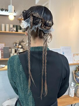 ナウアズ(now as.) 個性派◎結婚式カチモリヘアアレンジ【mayu】【明石駅3分】