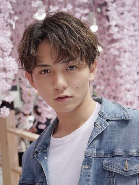 ゴート(GOATO) シャドウパーマ ハイライト ブラウンカラー 鹿児島メンズ