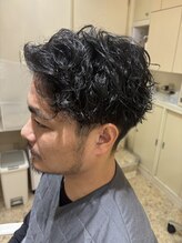 サロンアトリエケイ 恵比寿(サロンアトリエK) メンズパーマスタイルツーブロックスパイラルパーマ30代40代50代