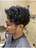 メンズパーマスタイルツーブロックスパイラルパーマ30代40代50代