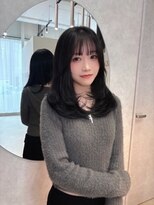 ジーナ  札幌大通(Zina)&nbsp;美髪＊暗髪ワンカールレイヤー＊小顔セミロング＊Zina札幌大通