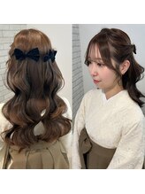 【名駅5分/早朝予約可】卒業式の袴着付け/ヘアメに◎名古屋/名駅で学生生活最後を彩るヘアセット/着付けを