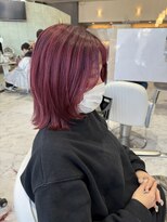 ハーツヘアーズ 五日市店(HEARTS hair's) ダブルカラー/ウルフカット/ブリーチ/レッドカラー