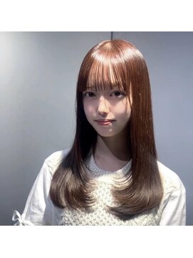 アルーシェ 錦糸町店(Alushe) 素髪風ストレート × シースルーバンク[レイヤーカット]
