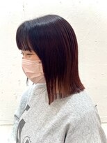 プレフル(playfull)&nbsp;【playfull*】艶髪ピンクレッドカラー