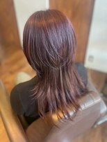 シェール(cher)&nbsp;透明感ブラウン/ミディアムウルフ/くらげヘア/レイヤーカット