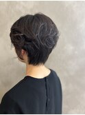 ハンサムショート×パーマ