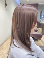 トゥーヘアー(too hair)&nbsp;フェミニンロング/ピンクベージュ/大人ガーリー