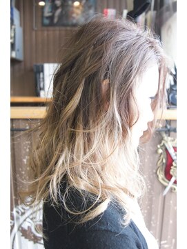 オーバーキャプテンネイキッド(OVER CAPTAIN NAKED) グレイイッシュパール☆スモーキーグラデーションカラー