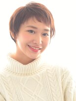 ヘアーサロン ラフリジー(Loufreasy)&nbsp;【外国人風イルミナカラー】×オン眉バングのベリーショート♪