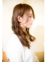 オハナ(ohana) 【ohana/表参道】簡単スタイリンググレージュカラー耳かけミディ