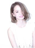 フラッフィーボブ×セミウェットブルージュ【aGland 野田阪神】