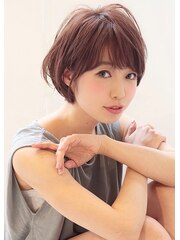 《Agu hair》大人かわいい耳かけショート ショートボブ