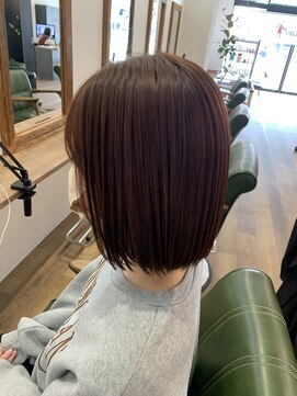 リアン(Lien) ピンクブラウンボブ