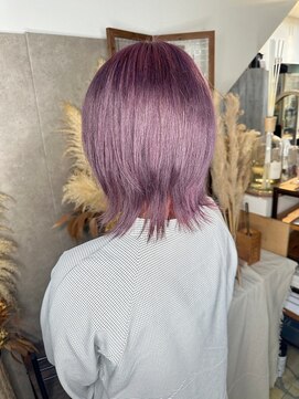 ヘアーデザインルアナ(Hair design Luana.) ウルフのパープルラベンダー
