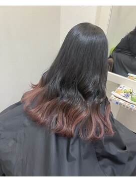 アロー ヘアー(arrow hair) ◇グラデーションカラー×ピンクベージュ