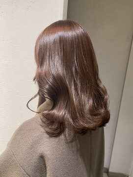 レクタ(recta) チョコレートブラウン ミディアムヘア 透けブラウン