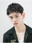 メンズニュアンスパーマ波巻きスパイラルメンズパーマ