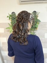 ロカット サロン(Roquat Salon) 編み込みハーフアップヘアアレンジ【立川/国分寺/国立/浴衣】