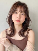 キリ 表参道(kyli) 美髪こなれヘアシースルーバングワンカール前髪艶感セミディ