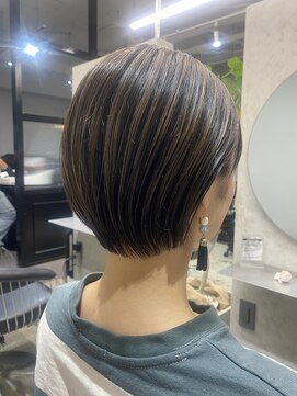 エトラ 渋谷店(etora) グレージュハイライト/丸みショート