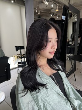 アクアオモテサンドウ(ACQUA omotesando) ☆ラベンダーブラックブリーチなしダブルカラーラベンダーピンク