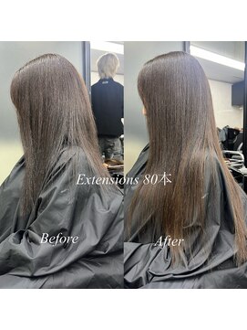 リアオオサカ テラス 梅田(Ria OSAKA terrace) ～シールエクステ　アッシュブラウン～【大阪　梅田】