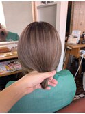 極細ハイライト×グレージュラテ