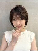 ミニウルフレイヤーカット顔周りカット前髪カットショート/大宮