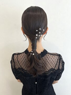 ディティカ ルーク(Dityca luk) パール×綺麗めタイトローポニー【Shiraha】