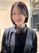 リック(lic)&nbsp;【吉祥寺lic/芦田】暖色カラー/ぱつっとボブ/髪質改善縮毛今日