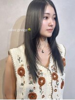 ザ パス 警固店(the path)&nbsp;酸性ストレート&レイヤーカット&オリーブグレージュ