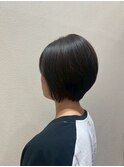 艶髪丸み奥行きショートボブ大人可愛い立体感ナチュラルヘア